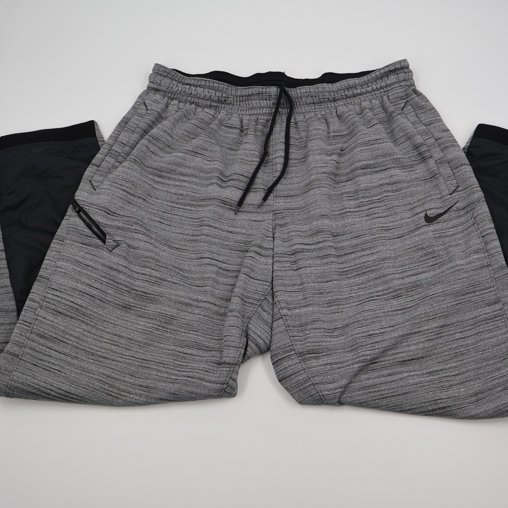 Nike Therma Training Pants Men 3XL Gray Black Dri-FIT Tapered Joggers 857059-010